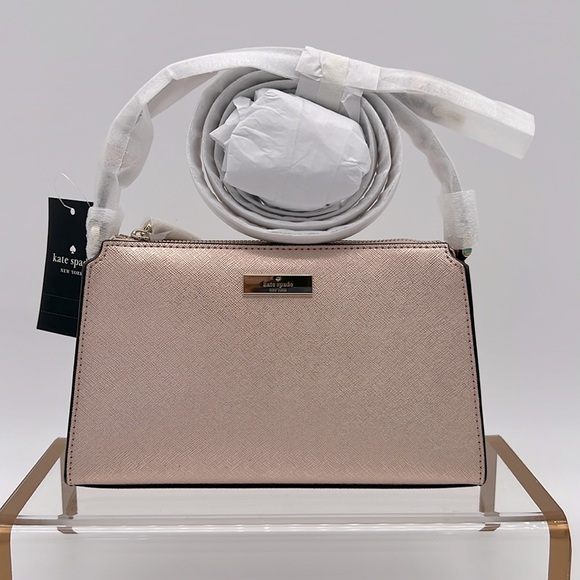 Kate Spade Kenzie Limited Edition Metallic Mini Crossbody Rose Gold